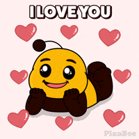 I Love You Hearts GIF by Plan Bee Studios