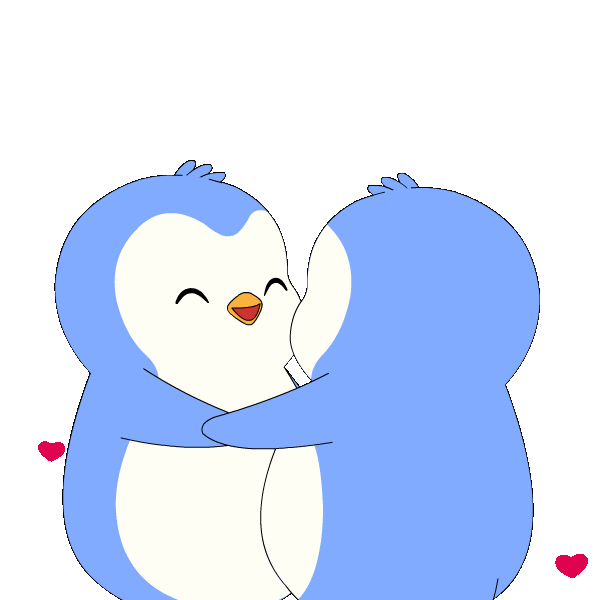 I Love You Hearts Sticker by Pudgy Penguins