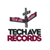 techavenuerecords techavenue techave tech avenue techavenuerecords Sticker