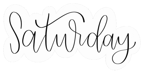 Days Of The Week Saturday Sticker