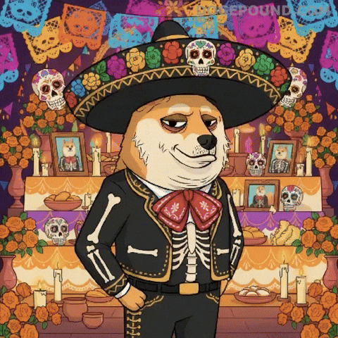 Day Of The Dead Smile GIF by Doge Pound