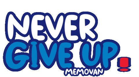 Never Give Up Sticker by Aeromexico Formación