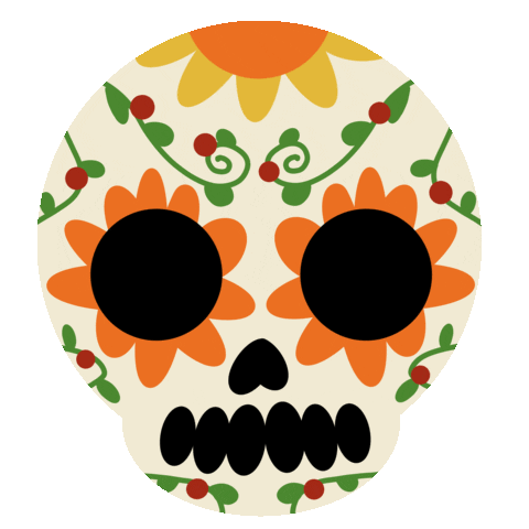 Day Of The Dead Halloween Sticker