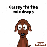 Sausage Dog Mic Drop GIF by VeeFriends