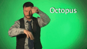 sign language octopus GIF by Sign with Robert