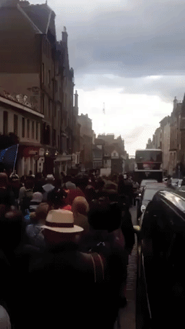 Scots March Along Edinburgh's Royal Mile in Support of Immigration, EU