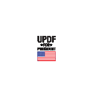Usa President Sticker by Updf