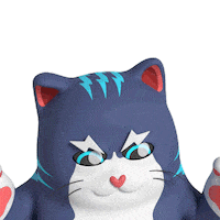 Cat What Sticker by Liberty Cats Emojis