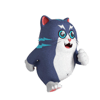 Cat Running Sticker by Liberty Cats Emojis