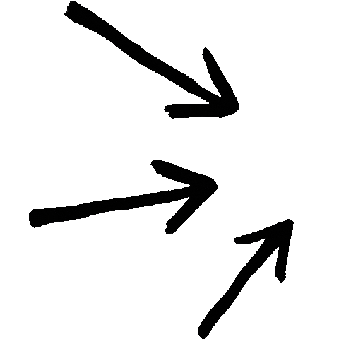 Black Arrow Sticker