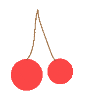 fruit cherry Sticker