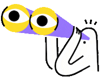 Look Character Sticker by Melio