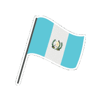 Guatemala Flags Sticker by Saba Centroamerica