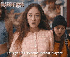 High School Fight GIF by Bottoms Movie