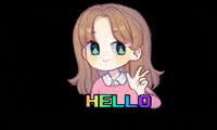 gabicasco hello kawaii peace hola GIF