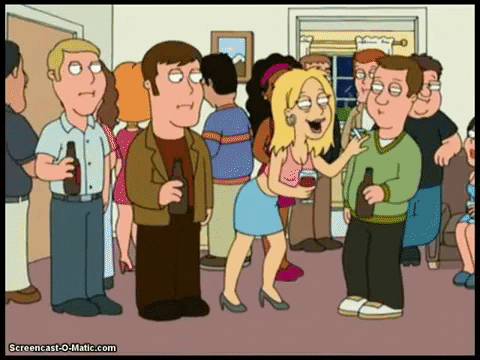 brycemorris giphygifmaker drunk family guy chick GIF