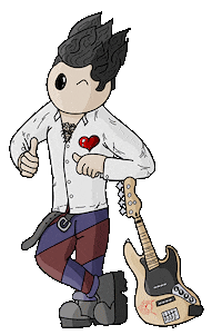 Joolvern cute heart cartoon lover Sticker