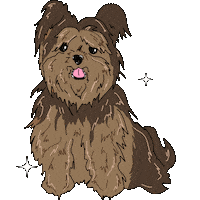 Yorkshire Terrier Dog Sticker by Dyanapyehchek