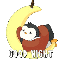 Tired Good Night Sticker by Pudgy Penguins