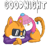Tired Good Night Sticker by Pudgy Penguins
