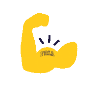 frialaroverken flex biceps stark skola Sticker