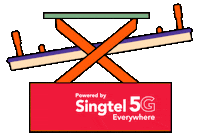 Orange Balance Sticker by Singtel