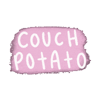 Couch Potato Personality Sticker