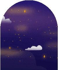 Night Sky Illustration GIF