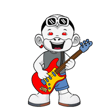 Happy Rock Sticker by Zhot