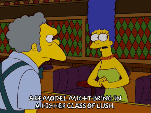 suspicious marge simpson GIF