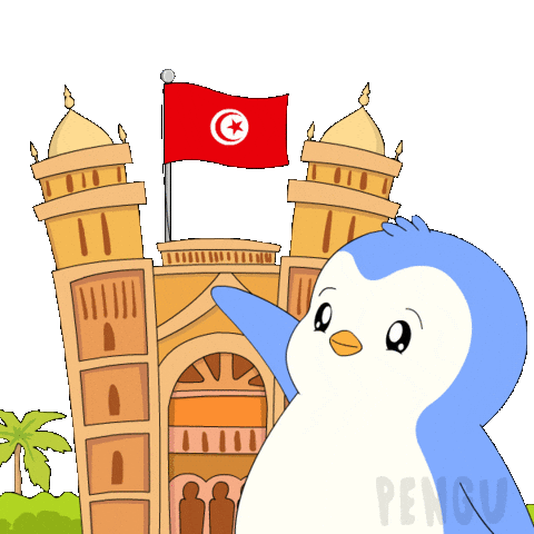 Travel Penguin Sticker by Pudgy Penguins