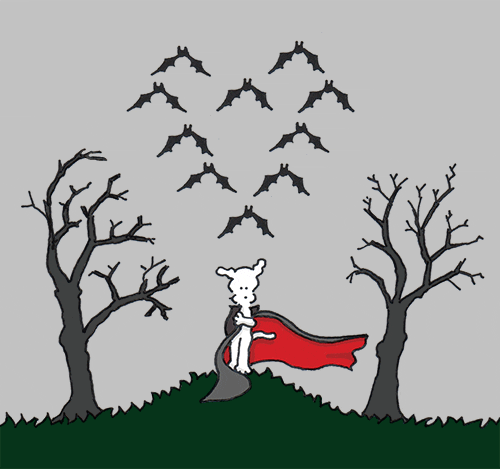 Halloween Vampires GIF by Chippy the Dog