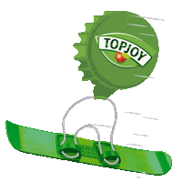 winter snowboarding Sticker by Topjoy