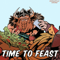 Lets Eat Viking GIF by VeeFriends