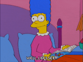 pondering marge simpson GIF