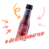 carambafoods hot spicy salsa spice Sticker