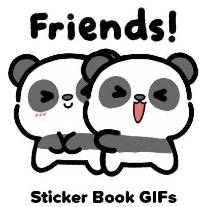 Friends Forever Hug Sticker by Sticker Book iOS GIFs