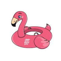 Summer Flamingo Sticker by Beach Day Every Day