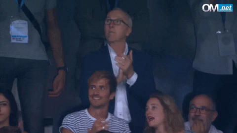 franck applause GIF by Olympique de Marseille
