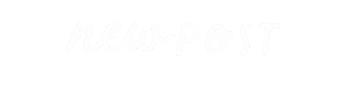 New Post Typography Sticker