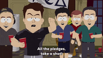 shots pledges GIF by South Park 