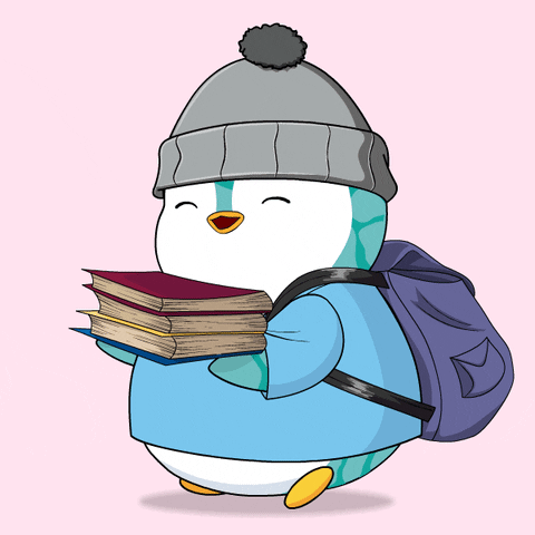 Studying Back To School GIF by Pudgy Penguins