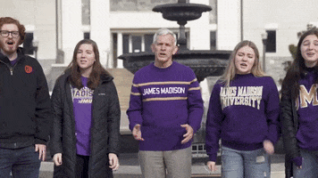 College Singing GIF by James Madison University