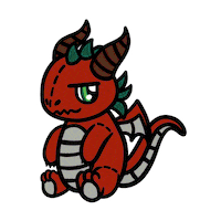 evangelinekingborn rainbow dragon token evygifs Sticker