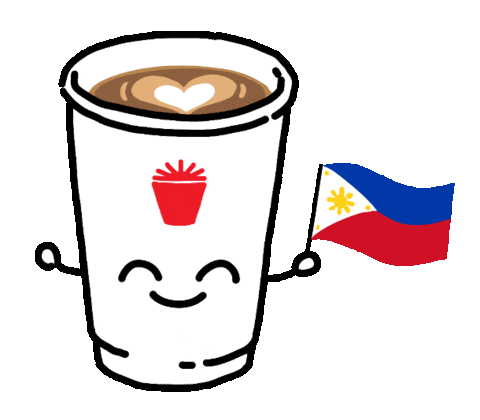 angkancoffeeph coffee flag cup philippines Sticker