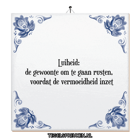 Wijsheid Ontspanning Sticker by Tegelspreuken.nl