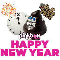 Happy New Year Pink Sticker by pinkboxdoughnuts