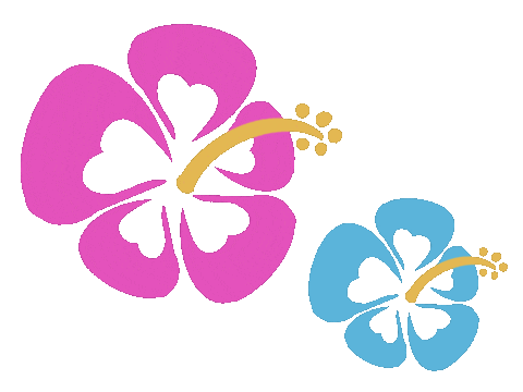 Character Hawaii Sticker by four-seeds
