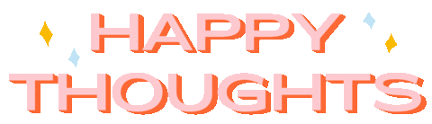 Happy Thoughts Sticker by Betina Gozo