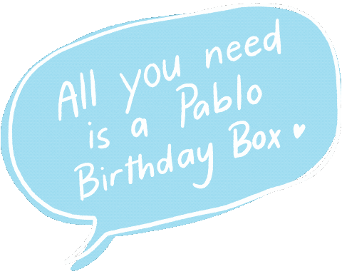 Pablo Birthday Box Sticker by Pablosaurus
